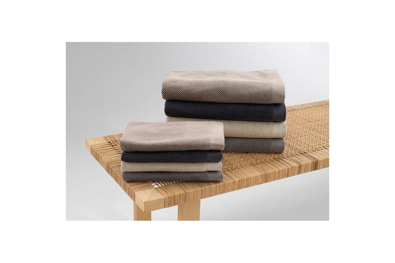 Håndkle Enzo 50 x 70 cm - Grå - Tekstiler - Tekstiler baderom - Håndklær