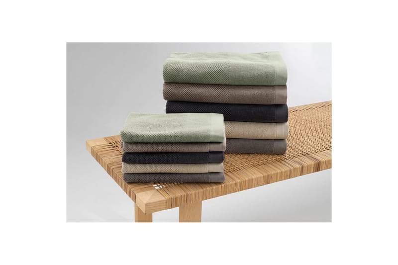 Håndkle Enzo 50 x 70 cm - Grønn - Tekstiler - Tekstiler baderom - Håndklær
