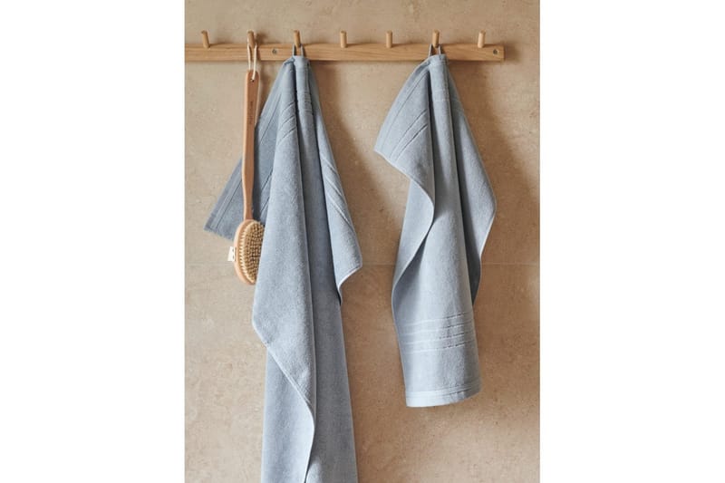 Håndkle Helle 50 x 70 cm - Blå - Tekstiler - Tekstiler baderom - Håndklær