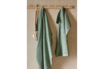 Håndkle Helle 50 x 70 cm - Grønn - Tekstiler - Tekstiler baderom - Håndklær