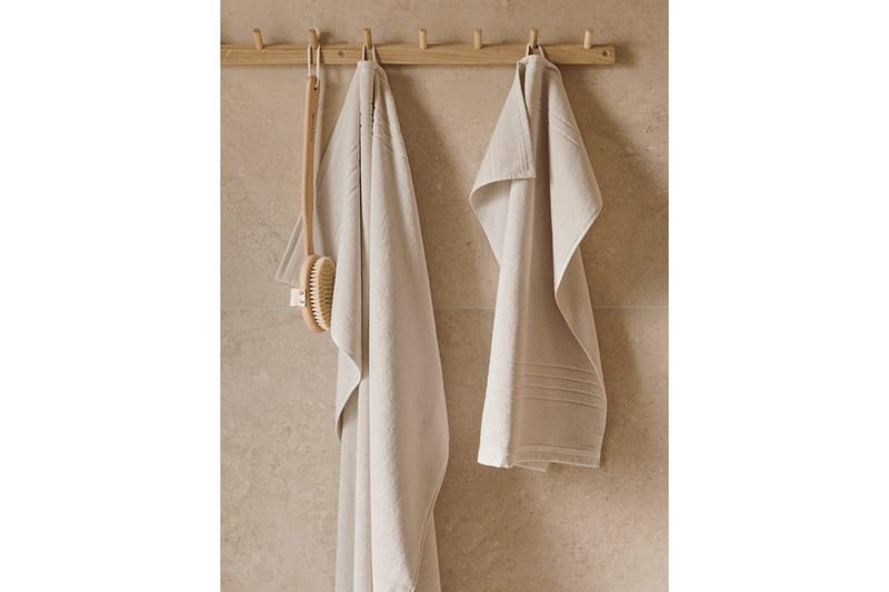 Håndkle Helle 50 x 70 cm - Sand - Tekstiler - Tekstiler baderom - Håndklær