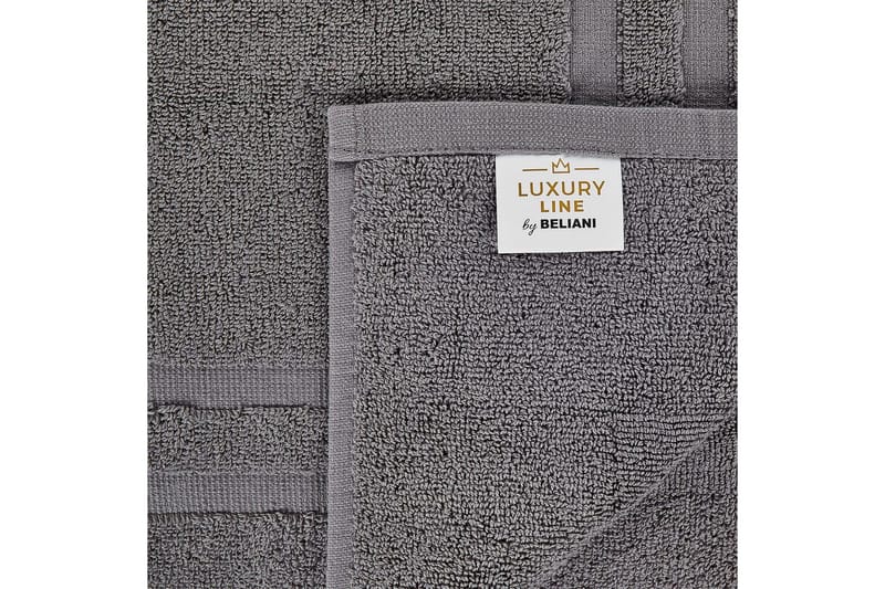 Håndkle Mitiaro sett av 2 Grå - Grå - Tekstiler - Tekstiler baderom - Håndklær og badehåndkle