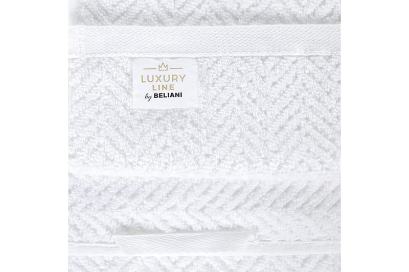 Håndkle Mitiaro sett av 2 Hvit - Hvit - Tekstiler - Tekstiler baderom - Håndklær og badehåndkle