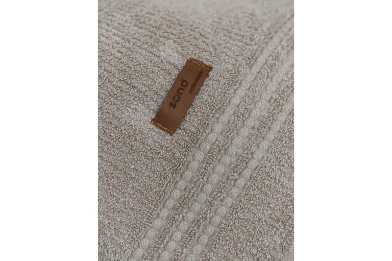 Håndklesett (3 deler) Velvære Beige - Beige - Tekstiler - Tekstiler baderom - Håndklær