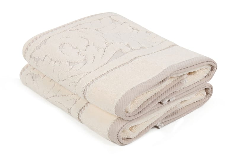 Hobby Håndkle 50x90 cm 2-pk - Creme - Håndklær