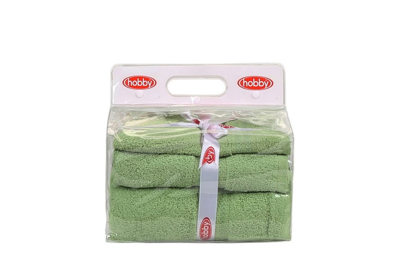 Hobby Håndkle Set om 3 - Grønn - Håndklær