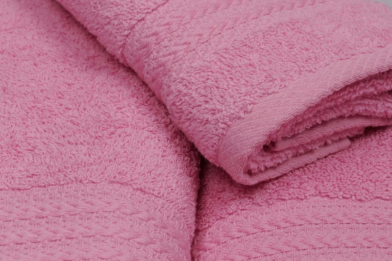 Hobby Håndkle Set om 3 - Rosa - Håndklær