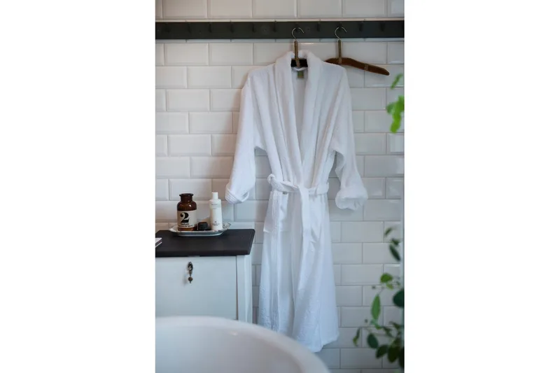 Badekåpe 360 g, Unisex Hvit - Tekstiler - Tekstiler baderom - Morgenkåpe & badekåpe
