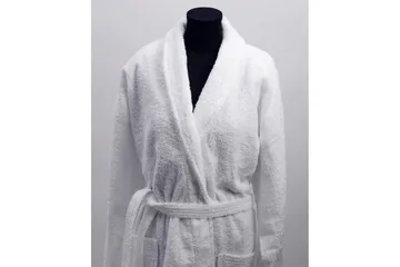 Badekåpe 360 g, Unisex Hvit - Tekstiler - Tekstiler baderom - Morgenkåpe & badekåpe