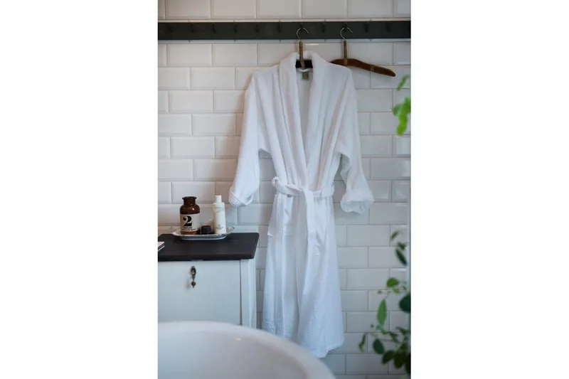 Badekåpe 360 g, Unisex Hvit - Tekstiler - Tekstiler baderom - Morgenkåpe & badekåpe