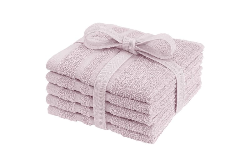 Vaskekluter Basic 25 x 25 cm Rosa - Rosa - Tekstiler - Tekstiler baderom - Håndklær