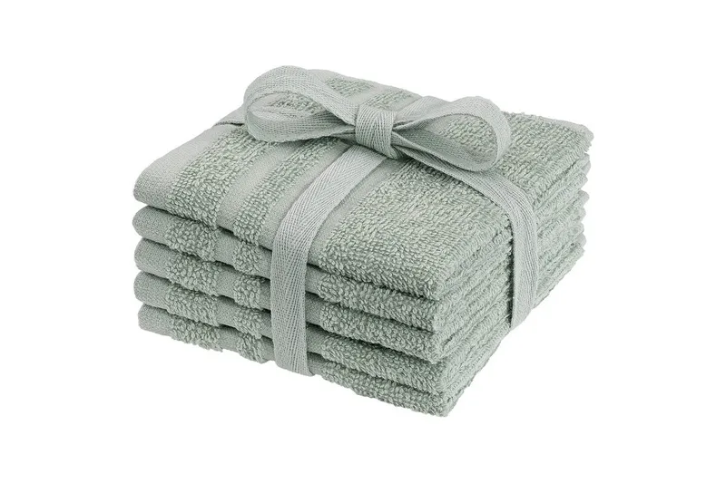 Vaskekluter Grunnleggende 25 x 25 cm - Grønn - Tekstiler - Tekstiler baderom - Håndklær