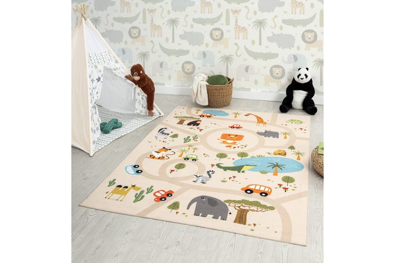 Play Barneteppe 80x150 cm - Beige - Tekstiler - Barnetekstiler - Barnetepper