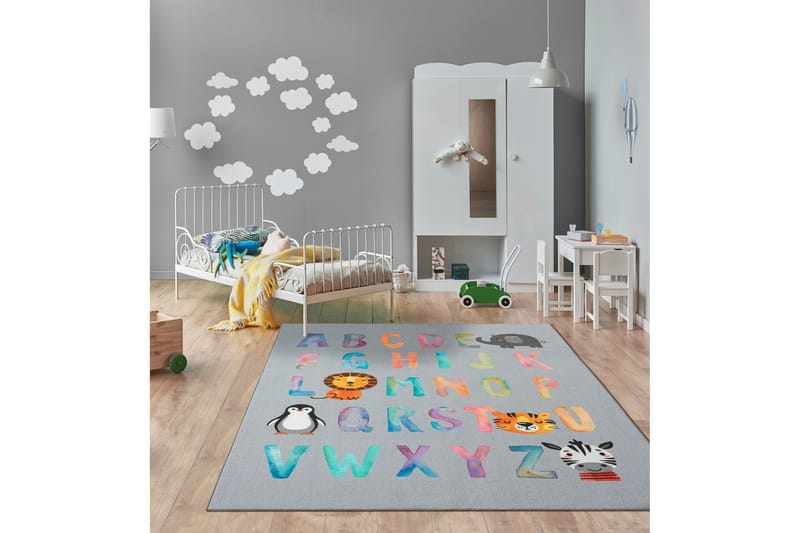 Play Barnematte 140x200 cm - Grå - Tekstiler - Barnetekstiler - Barnetepper