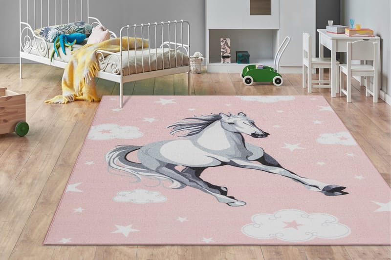 Play Barnematte 160x230 cm - Rosa - Tekstiler - Barnetekstiler - Barnetepper