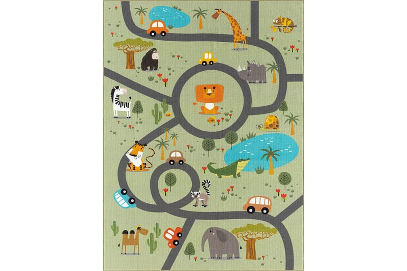 Play Barnematte 160x230 cm - Grønn - Tekstiler - Barnetekstiler - Barnetepper