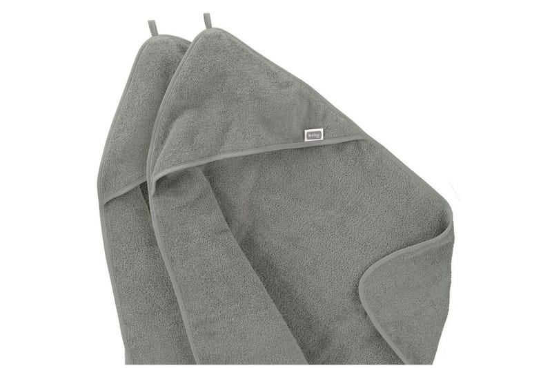 Babycape Basic 75 x 75 cm 2-Pack Grå - Tekstiler - Barnetekstiler