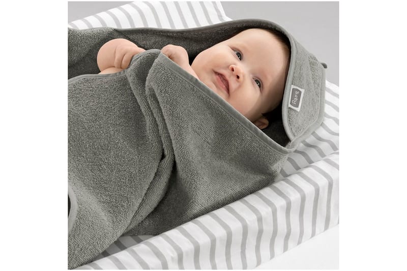 Babycape Basic 75 x 75 cm 2-Pack Grå - Tekstiler - Barnetekstiler