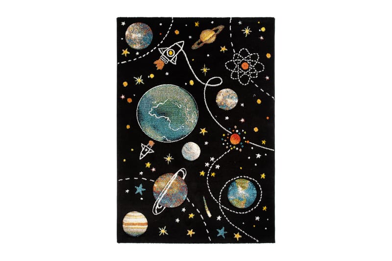 Atlas Matte 120x170 cm - Svart - Tekstiler - Barnetekstiler - Barnetepper