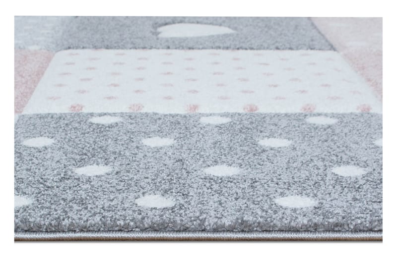 Dovie Barnematte 140x200 cm Stjärna - Rosa - Tekstiler - Barnetekstiler - Barnetepper