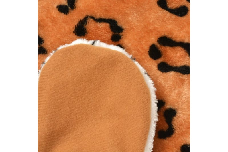 Leopardteppe plysj 139 cm brun - Brun - Tekstiler - Barnetekstiler - Barnetepper