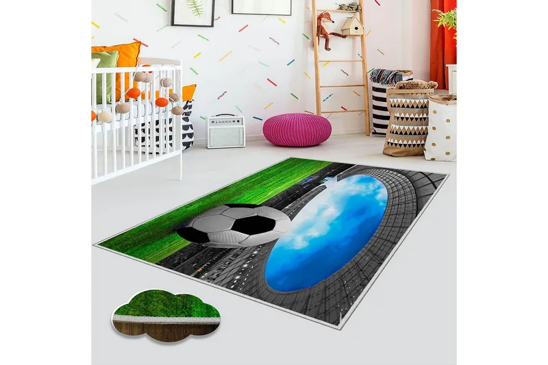 Matte (100x200) Homefesto 5 - Flerfarget - Tekstiler - Tepper & Matter - Moderne tepper - Viskosematter