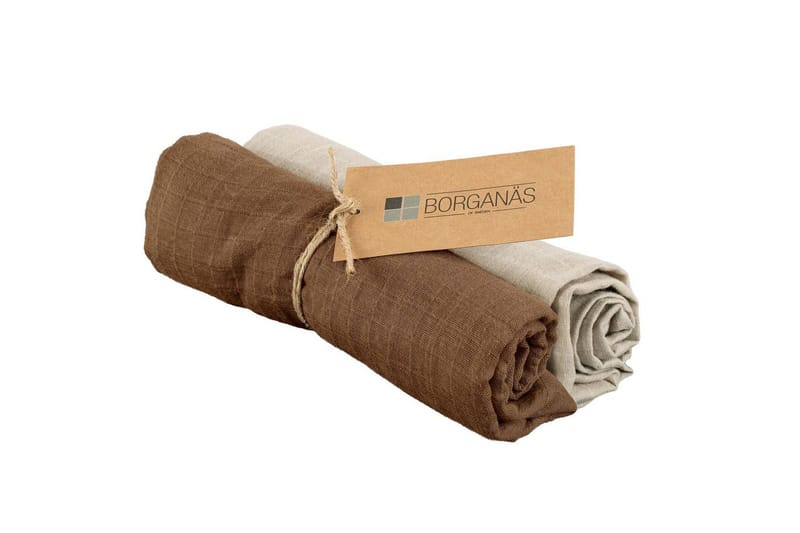 Muslinwrap 2-pakning - Sand/Tobakk (70 x 70 cm) - Tekstiler - Barnetekstiler