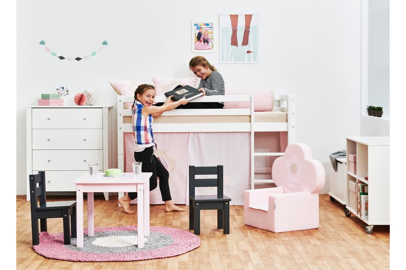 Hoppekids Putesett Fairytale Flower - Lyserosa - Tekstiler - Barnetekstiler - Pyntepute barn