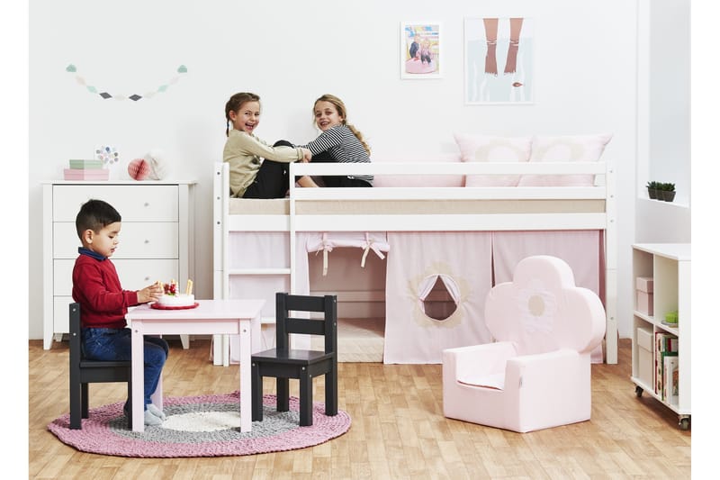 Hoppekids Putesett Fairytale Flower - Lyserosa - Tekstiler - Barnetekstiler - Pyntepute barn