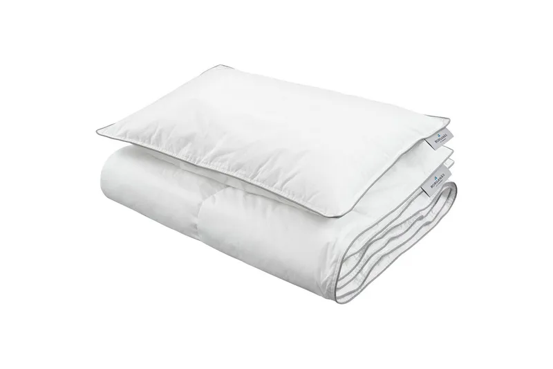 Barndyne med pute Sprinkelseng Lyxfiber 100x130 cm, Hvit