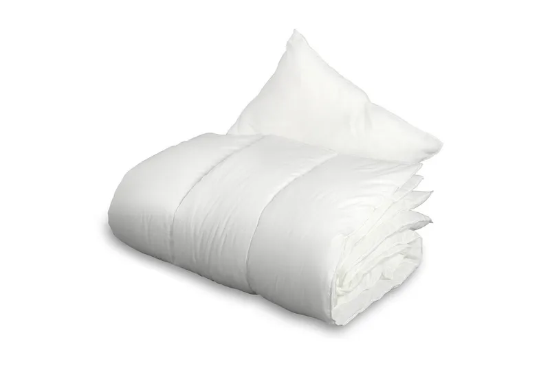 Barndyne med pute Barnevogn/vugge Basic 70x80 cm, Hvit