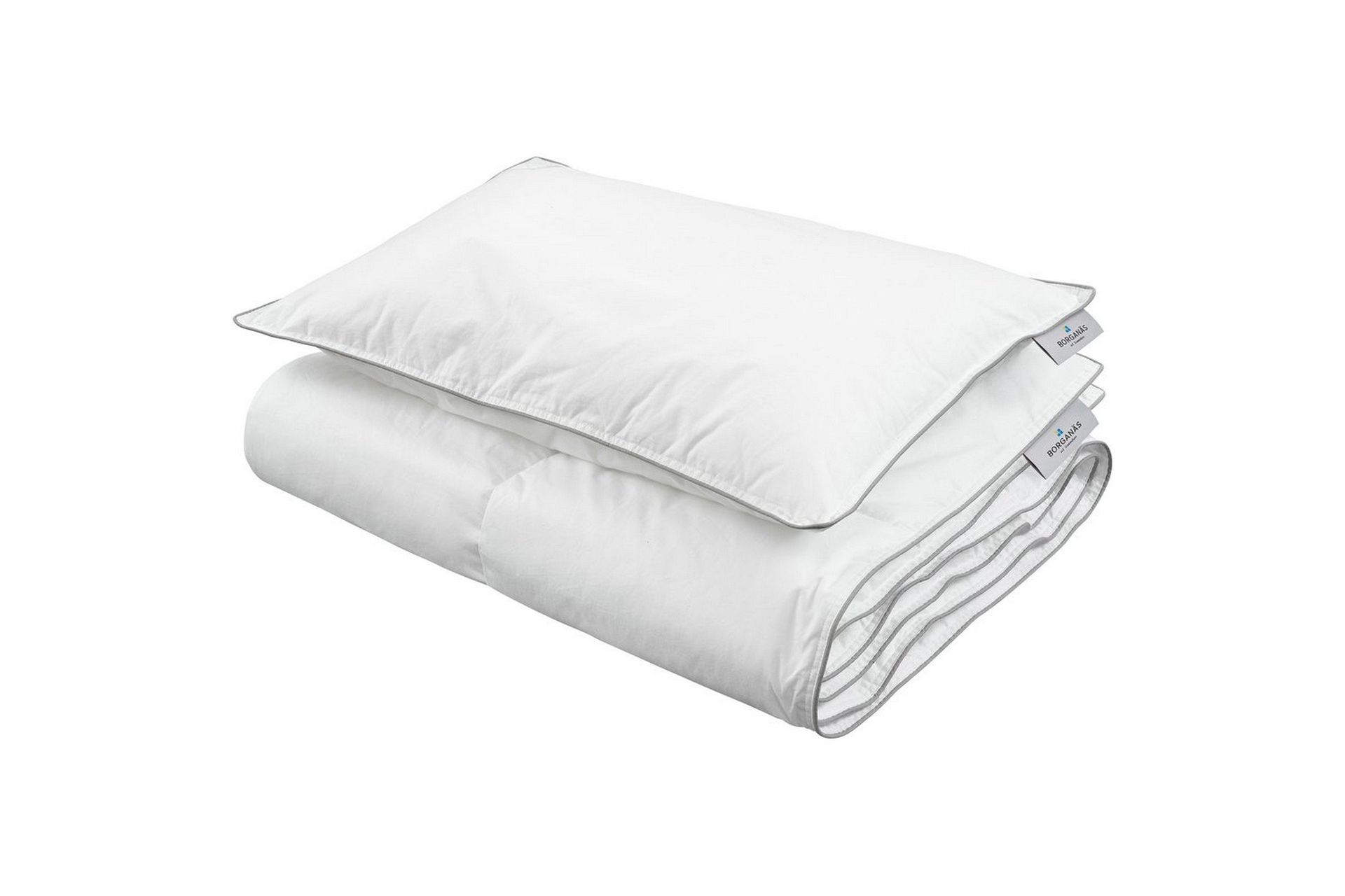 Barnedyne med pute sprinkelseng Lyxfiber 100x130 cm - Hvit