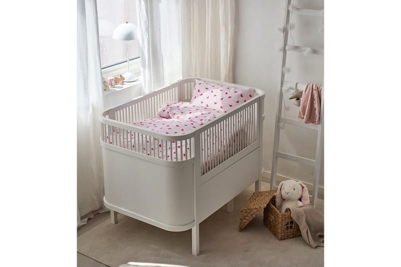 Dynetrekksett til Sprinkelseng 2-Delers Hjärttrud - Rosa - Tekstiler - Sengetøy - Sengetøysett & dynetrekksett - Sengesett enkeltseng