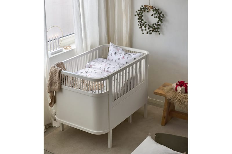 Dynetrekksett til Sprinkelseng 2-Delers Julkvisten Rød - Rød - Tekstiler - Sengetøy - Sengetøysett & dynetrekksett - Sengesett enkeltseng