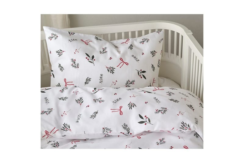 Dynetrekksett til Sprinkelseng 2-Delers Julkvisten Rød - Rød - Tekstiler - Sengetøy - Dyne