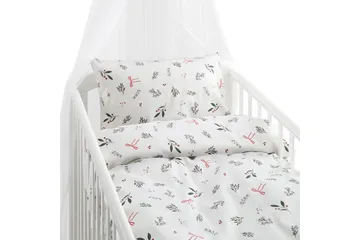 Dynetrekksett til Sprinkelseng 2-Delers Julkvisten Rød