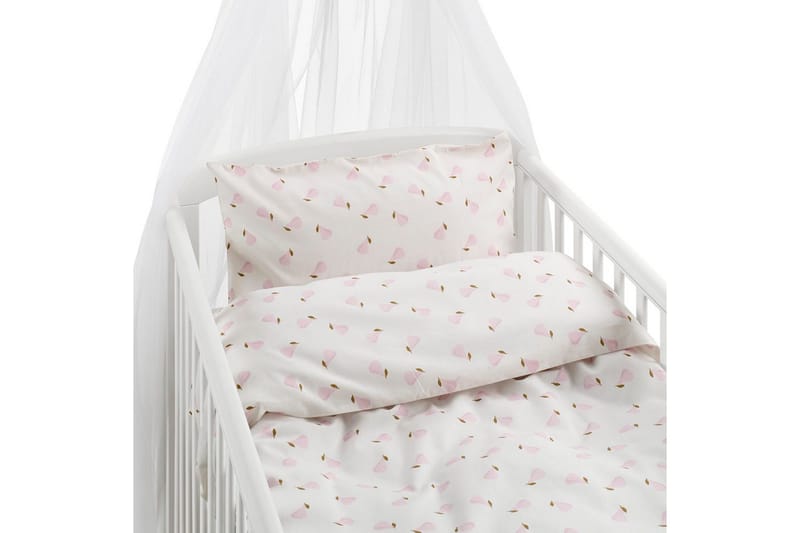 Dynetrekksett til Sprinkelseng 2-Delers Pære Rosa - Rosa - Tekstiler - Sengetøy - Dyne