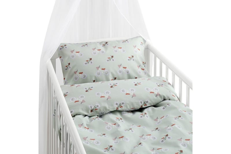 Dynetrekksett til Sprinkelseng 2-Delers Plingeling Grønn, Grønn