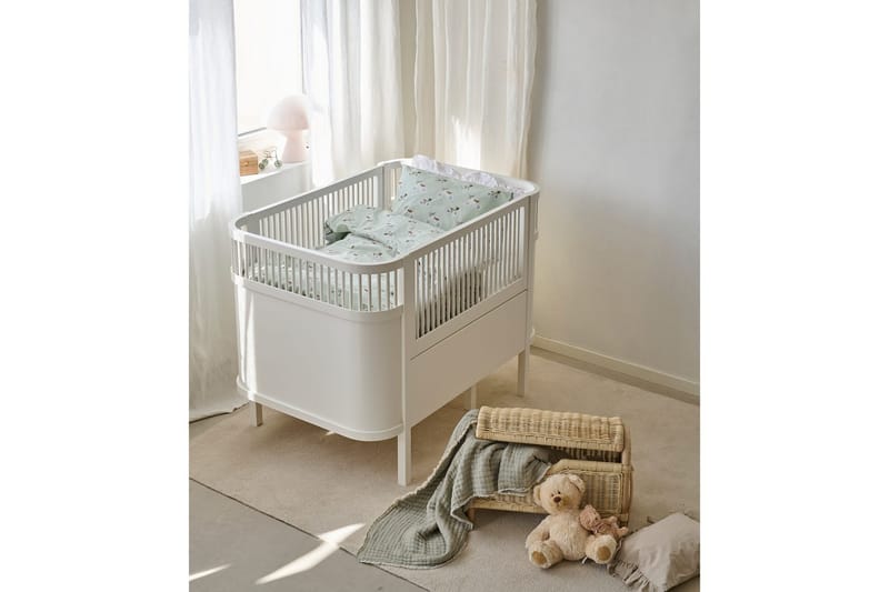 Dynetrekksett til Sprinkelseng 2-Delers Plingeling Grønn - Grønn - Tekstiler - Barnetekstiler - Sengetøy til barn - Sengesett barn