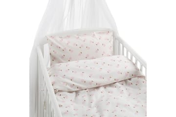 Dynetrekksett til Sprinkelseng 2-Delers Pære Rosa