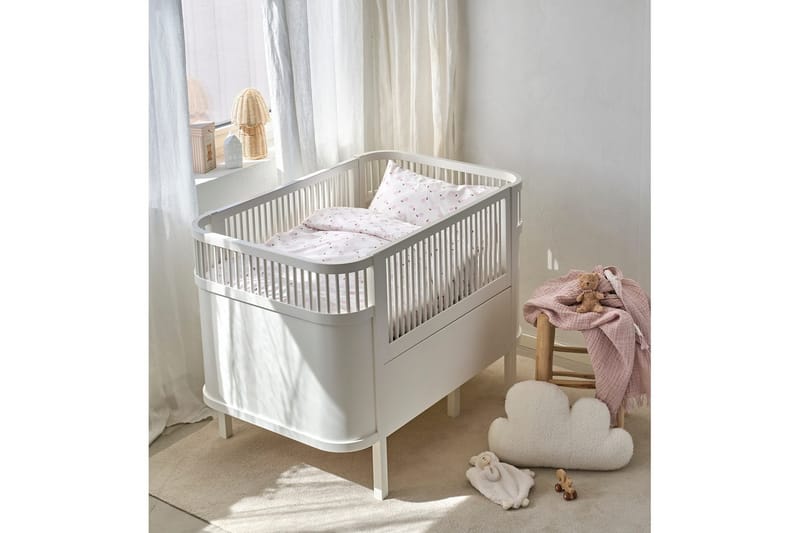 Dynetrekksett til Sprinkelseng 2-Delers Pære Rosa - Rosa - Tekstiler - Barnetekstiler - Sengetøy til barn - Sengesett barn