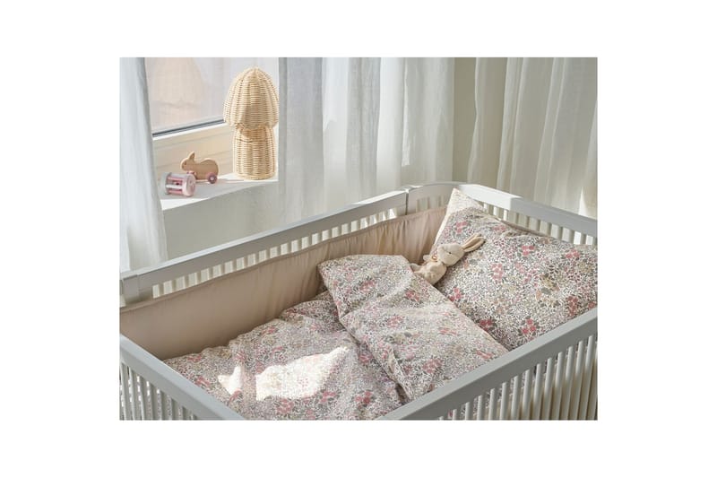 Dynetrekksett til Sprinkelseng 2-Dels Floret Sand - Brun - Tekstiler - Barnetekstiler - Sengetøy til barn - Sengesett barn