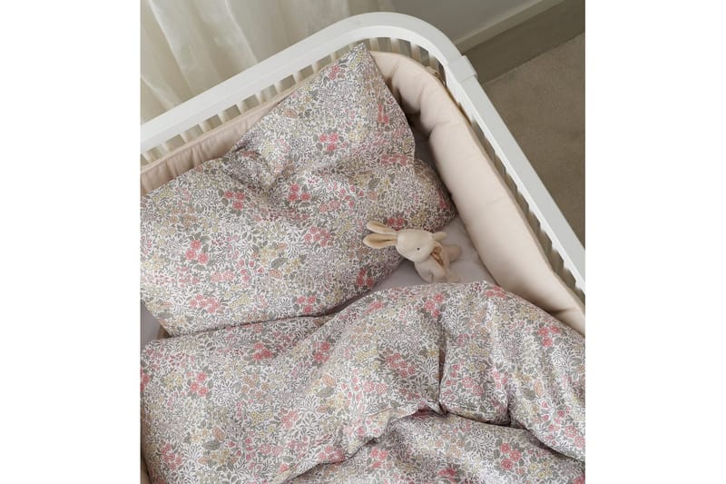 Dynetrekksett til Sprinkelseng 2-Dels Floret Sand - Brun - Tekstiler - Barnetekstiler - Sengetøy til barn - Sengesett barn