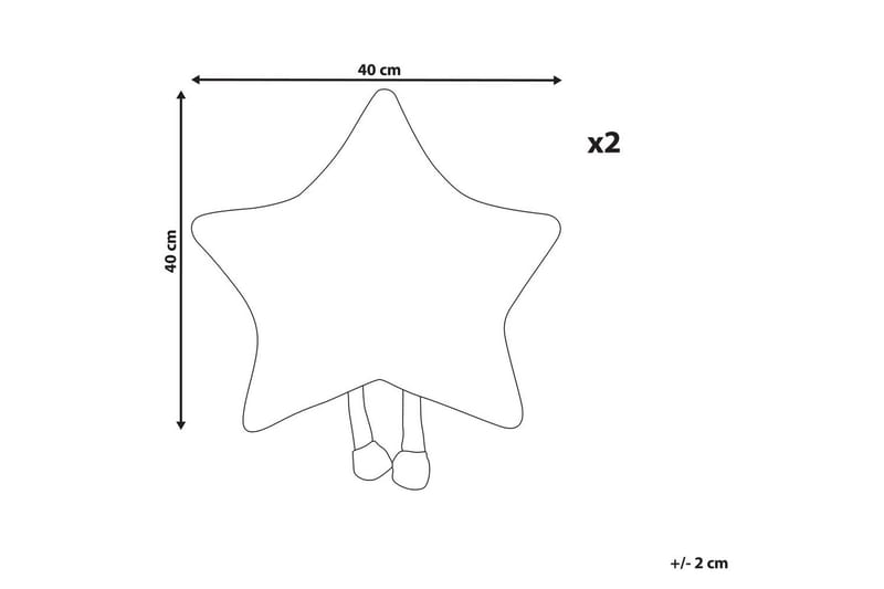 Pynteputer Starfruit-sett på 2 - Tekstiler - Pute & pledd - Hagepute