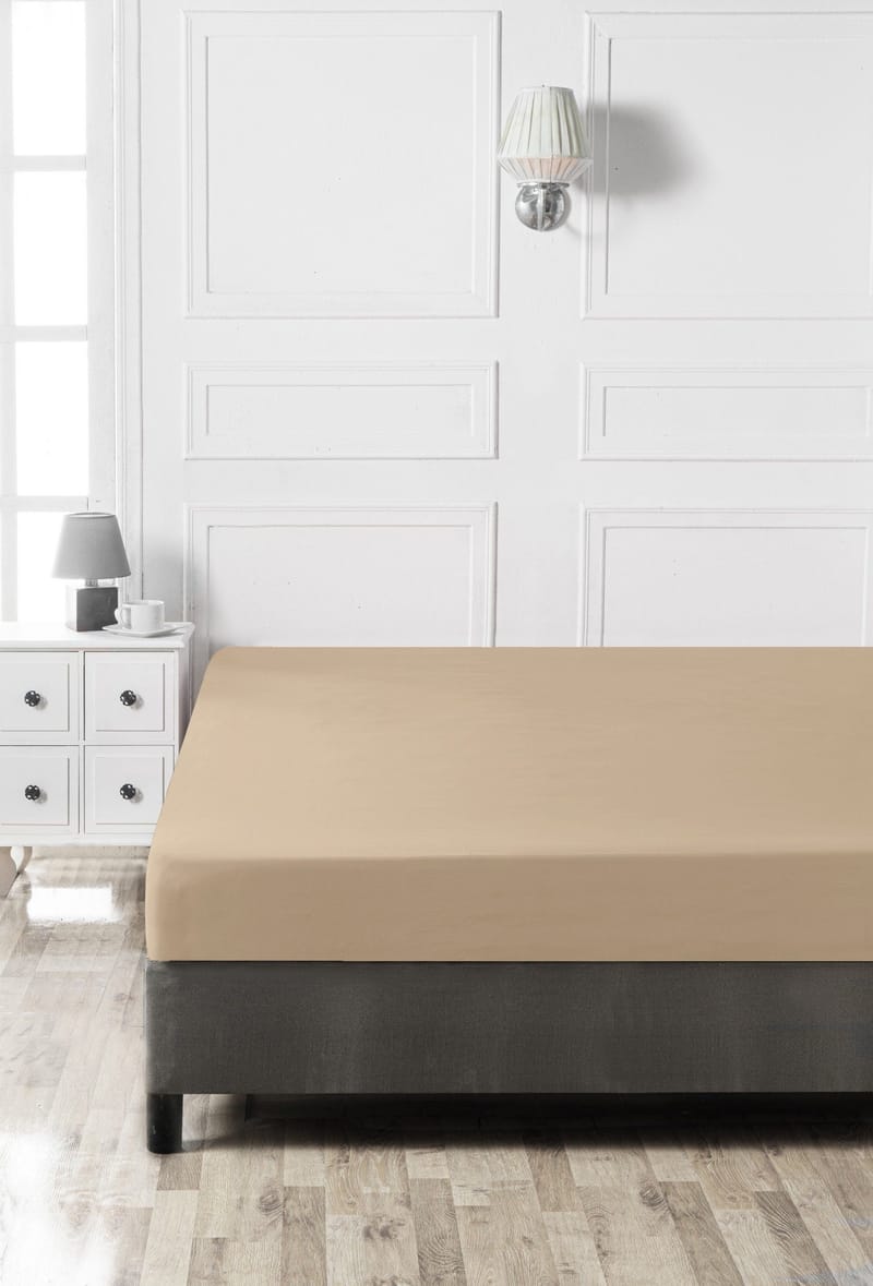 Kiyohiko formsyd laken 140x190 cm - Beige - Tekstiler - Barnetekstiler - Sengetøy til barn - Sprinkelseng sengetøy - Laken sprinkelseng