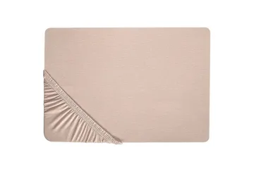 Laken med strikk Hofuf Beige, 180x200 cm