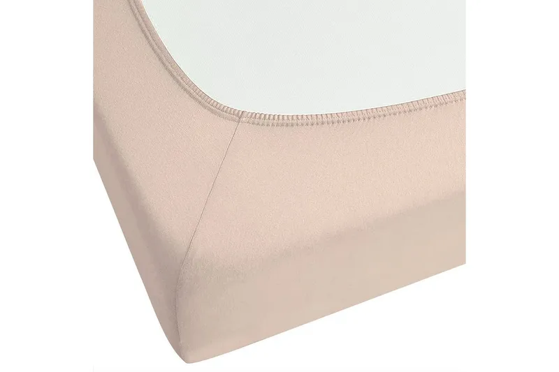 Laken med strikk Hofuf Beige, 180x200 cm - Beige, 180x200 cm - Tekstiler - Sengetøy - Laken - Dra på laken