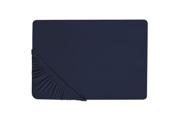 Laken med strikk Hofuf Blå, 140x200 cm