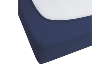 Laken med strikk Hofuf Blå, 180x200 cm - Blå, 180x200 cm - Tekstiler - Sengetøy - Laken - Dra på laken
