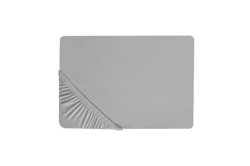 Laken med strikk Hofuf Grå, 140x200 cm - Grå, 140x200 cm - Tekstiler - Sengetøy - Laken - Dra på laken